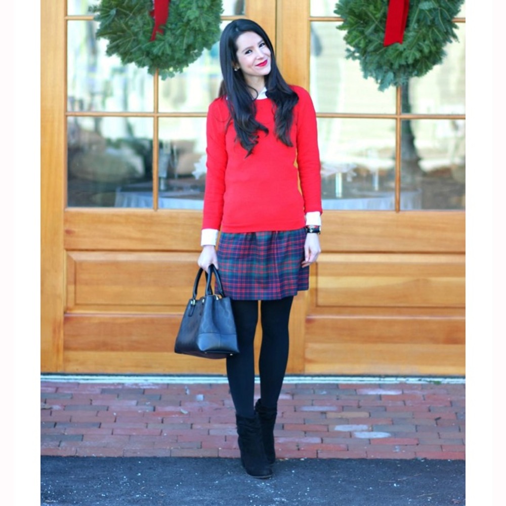 JCrew tartan mini skirt